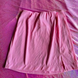 Bubblegum pink mini skirt